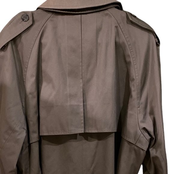 Perusal Taupe Trench Coat size 40S - Picture 7 of 14